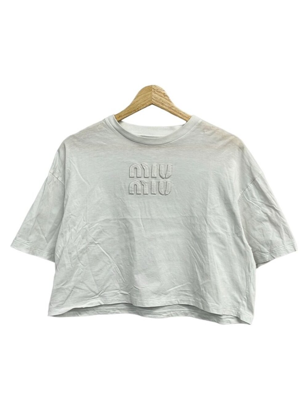 Miu Miu Short Sleeve T-Shirt White M